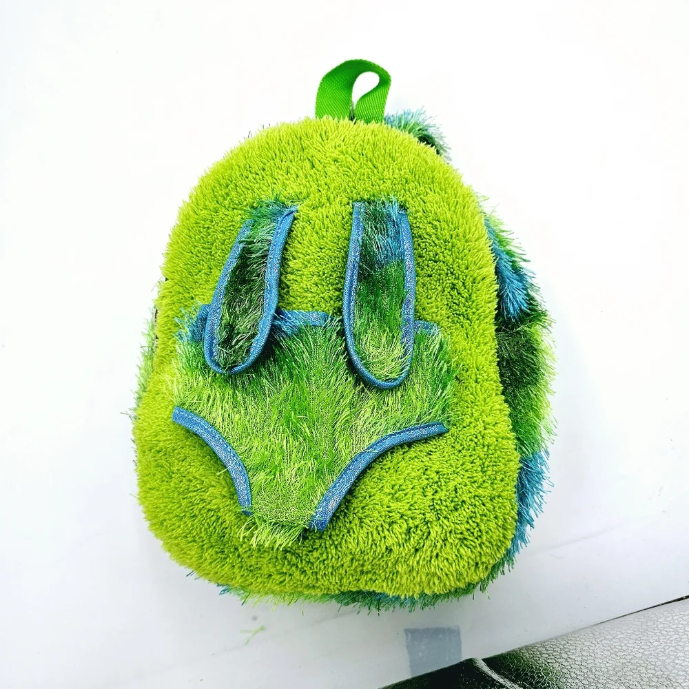 Kreative Kids Plush Green Monster Trolley Backpack